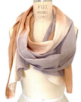 Large Scarf in Peach Ombre | Organic Cotton Double Gauze
