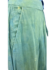 Flowy Lightweight Ida Pants in Green | Organic Cotton Double Gauze | Ombre