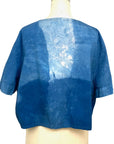 Allyn Boxy Tee in Blue Cotton Poplin | Pattern B