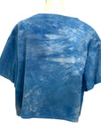 Allyn Boxy Tee in Blue Purple Flannel | Pattern A