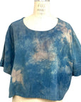 Allyn Boxy Tee in Blue Purple Flannel | Pattern B