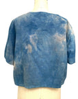 Allyn Boxy Tee in Blue Purple Flannel | Pattern C