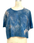 Allyn Boxy Tee in Blue Purple Flannel | Pattern C