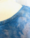 Allyn Boxy Tee in Blue Purple Flannel | Pattern D