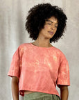 Allyn Boxy Tee in Coral