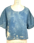 Allyn Boxy Tee in Blue Flannel | Pattern A