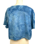Allyn Boxy Tee in Blue Flannel | Pattern B