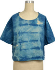 Allyn Boxy Tee in Blue Flannel | Pattern C