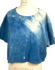 Allyn Boxy Tee in Blue Flannel | Pattern D
