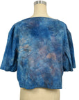 Allyn Boxy Tee in Blue Purple Flannel | Pattern B
