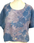 Allyn Boxy Tee in Purple Flannel | Pattern E