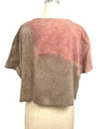 Allyn Boxy Tee in Rose Brown Flannel