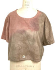 Allyn Boxy Tee in Rose Brown Flannel