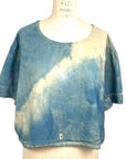 Allyn Boxy Tee in Teal Flannel | Pattern B