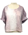 Allyn Boxy Tee Organic Cotton Double Gauze in Lilac Ombre
