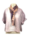 Allyn Boxy Tee Organic Cotton Double Gauze in Lilac Ombre
