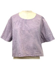 Allyn Boxy Tee Organic Cotton Poplin in Lilac