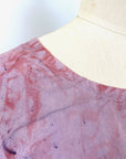 Allyn Boxy Tee Organic Cotton Poplin in Lilac Red