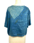 Allyn Boxy Tee in Teal Linen