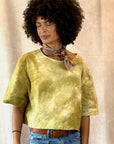 Allyn Boxy Tee: Sustainable Warmth & Effortless Style in Matcha Green