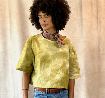 Allyn Boxy Tee: Sustainable Warmth & Effortless Style in Matcha Green