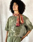 Allyn Boxy Tee: Sustainable Warmth & Effortless Style in Olive Green