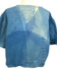 Allyn Boxy Tee in Teal Cotton Poplin