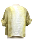 Allyn Boxy Tee Organic Cotton Double Gauze in Yellow Ombre