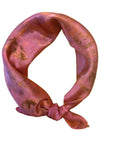 Berry Square Silk Scarf – Naturally Dyed Floral Print
