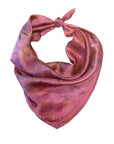 Berry Square Silk Scarf – Naturally Dyed Floral Print