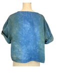 Blue Green Poplin Boxy Allyn T