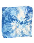 Blue Square Silk Scarf – Naturally Dyed