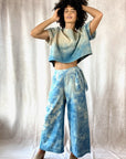 Allyn Boxy Tee in Blue Flannel | Pattern A