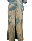 Flowy Lightweight Ida Pants in Brown Blue | Organic Cotton