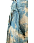 Flowy Lightweight Ida Pants in Brown Blue | Organic Cotton