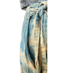 Flowy Lightweight Ida Pants in Brown Blue | Organic Cotton