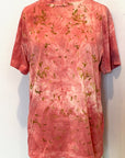 T shirt in Coral Botanically Printed