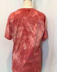 T shirt in Coral Botanically Printed