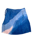 Blue Pink Linen Carina Skirt (3X Only)