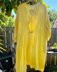 Celeste Dress in Yellow | Organic Cotton Double Gauze