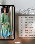 Celeste Dress in Green | Organic Cotton Double Gauze | Ombre