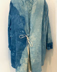 Botanically Dyed Linen Tunic in Blue Size 2