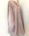 Botanically Dyed Linen Tunic in Mauve Size 2