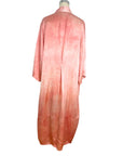 Plant Dyed Coral Silk Kimono