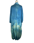 Plant Dyed Pool Blue Silk Kimono