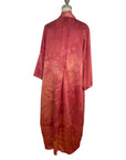 Plant Dyed Red Flame Silk Kimono