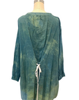 Botanically Dyed Linen Tunic in Green