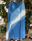 Carina Skirt in Blue White Linen | 3X Only