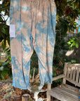 Stella Pants | Organic Linen in Blue Mauve