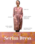 Blue Petal Silk Serina Midi Dress Naturally Dyed – Sustainable Fashion